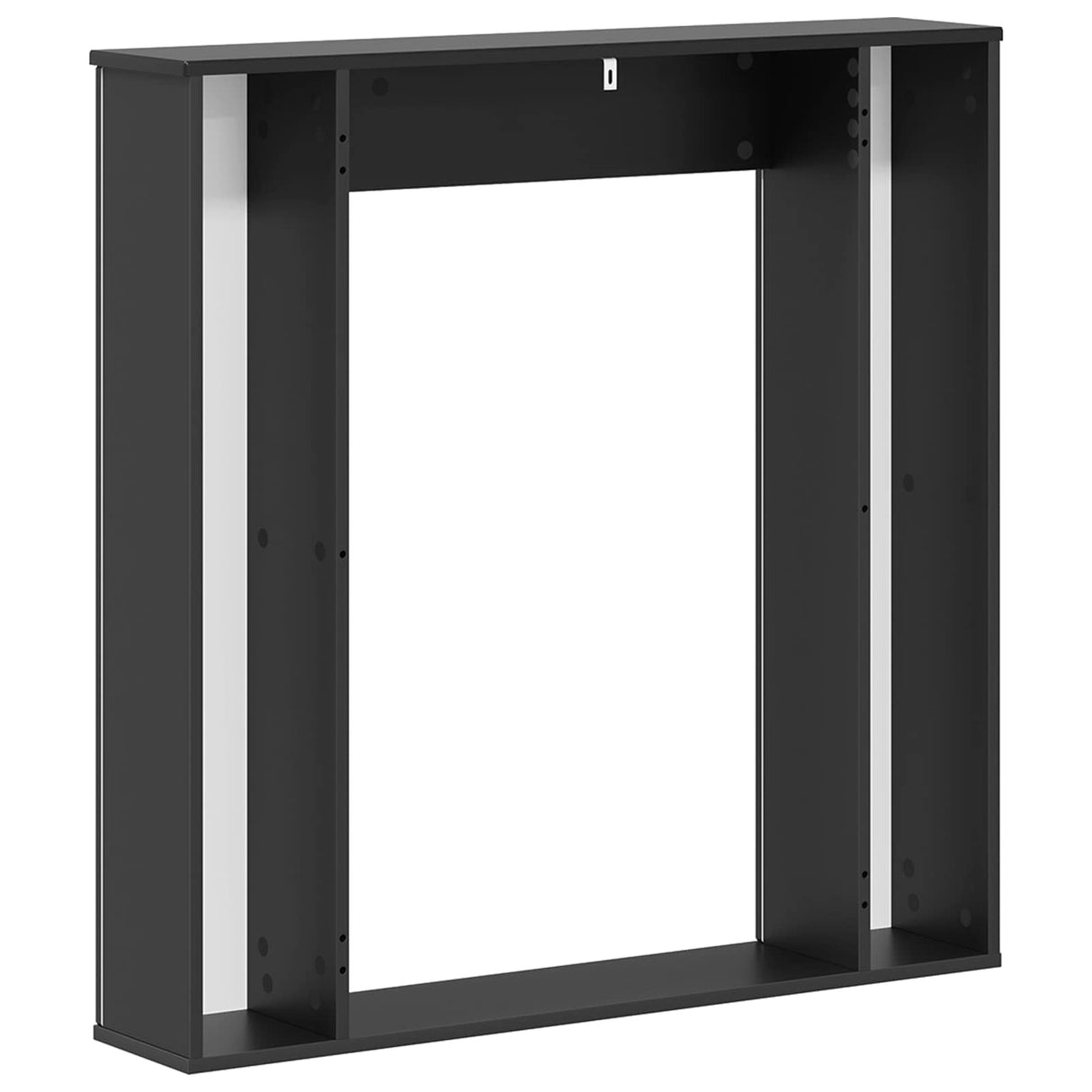 vidaXL Haardombouw Wit 100 x 20 x 100 cm Bewerkt hout