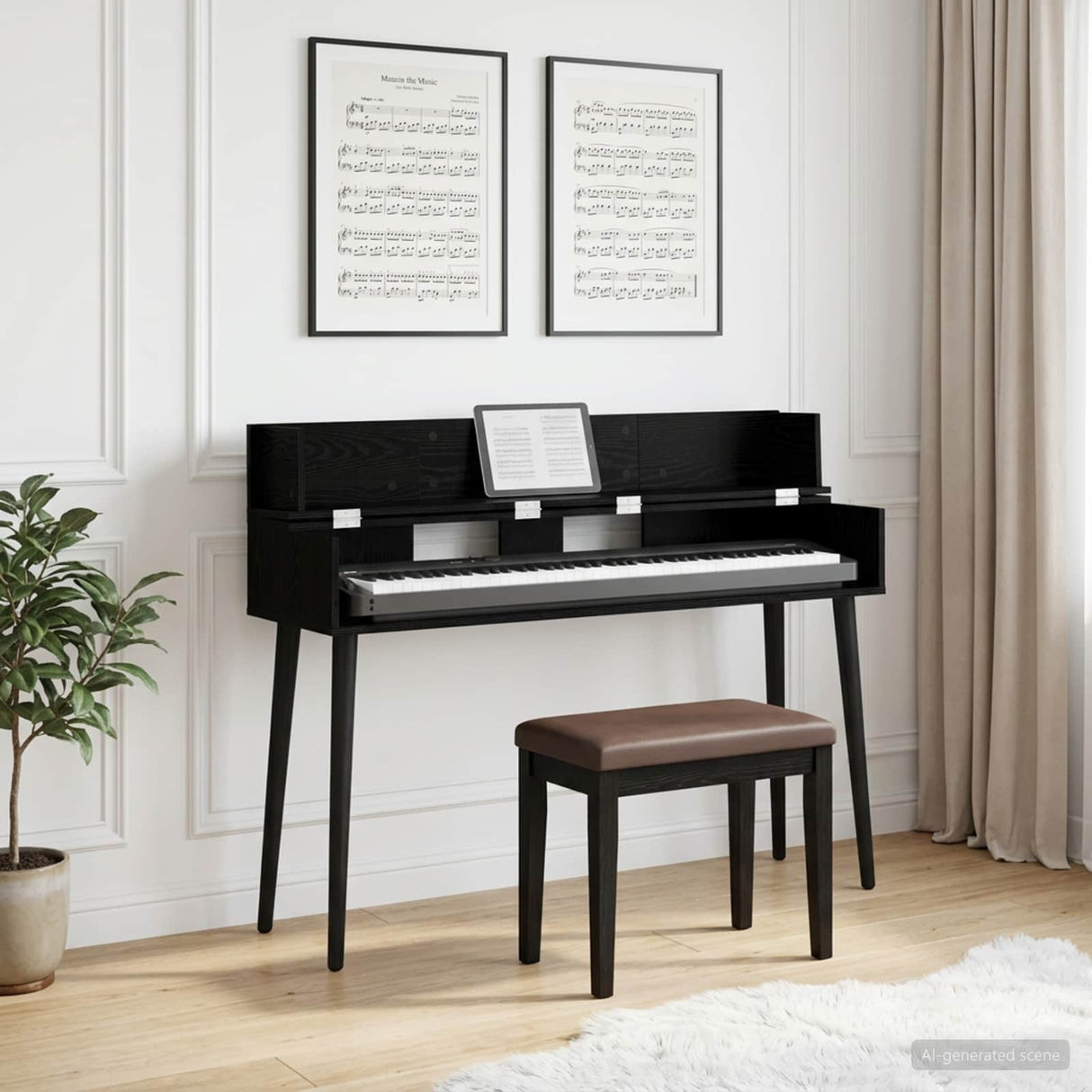 vidaXL studiobureau Wit 152 x 40 x 19,5 cm Bewerkt hout