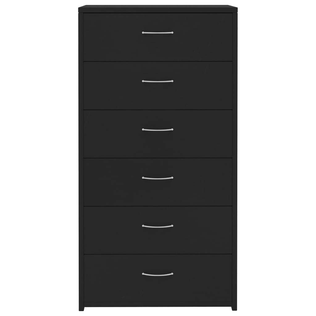 vidaXL Dressoir met 6 lades 50x34x96 cm bewerkt hout wit