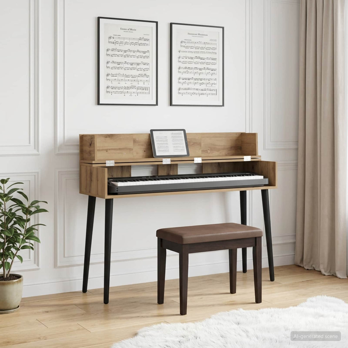 vidaXL studiobureau Wit 152 x 40 x 19,5 cm Bewerkt hout