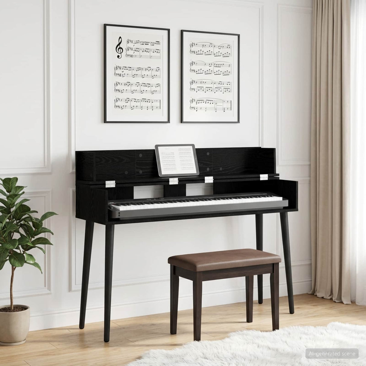 vidaXL studiobureau Wit 152 x 40 x 19,5 cm Bewerkt hout