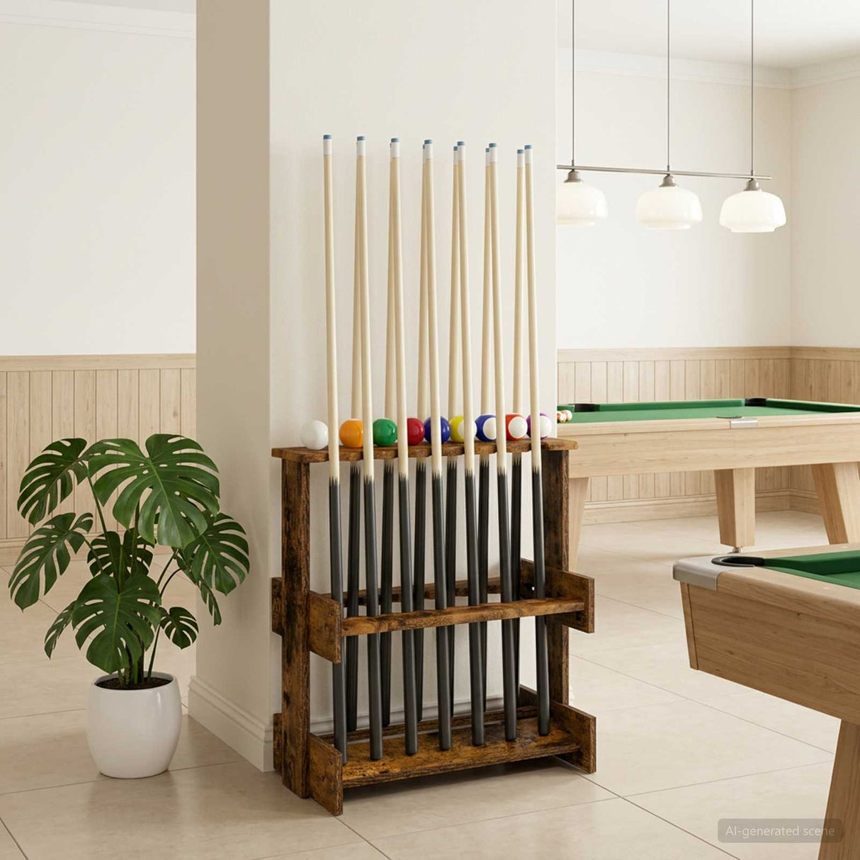 vidaXL Biljartkeu-stand Bewerkt hout 60 x 35 x 60 cm Wit