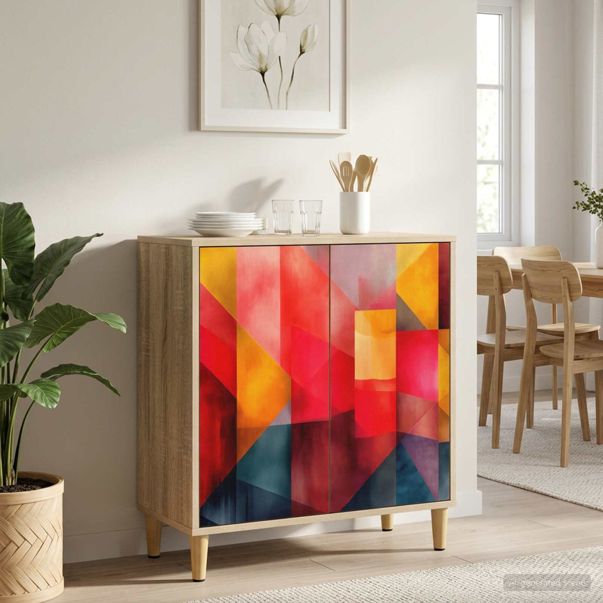 vidaXL Sideboard RHENEN Sonoma 69 x 33 x 75 cm Engineered Wood