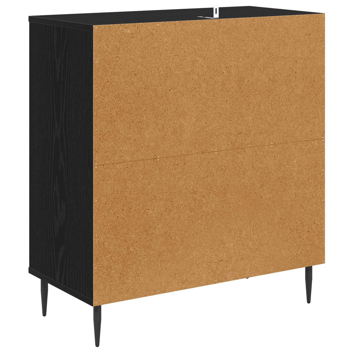 vidaXL Dressoir RHENEN Zwart eiken 69 x 33 x 76 cm Bewerkt hout