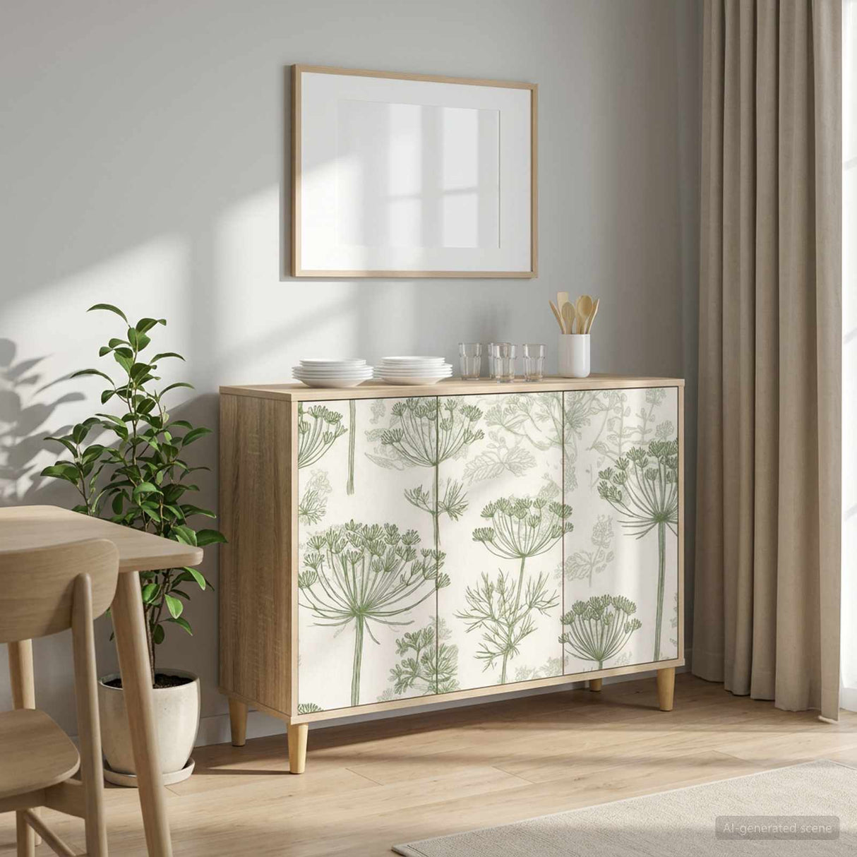 vidaXL Dressoir RHENEN Sonoma 102 x 33 x 75 cm Bewerkt hout