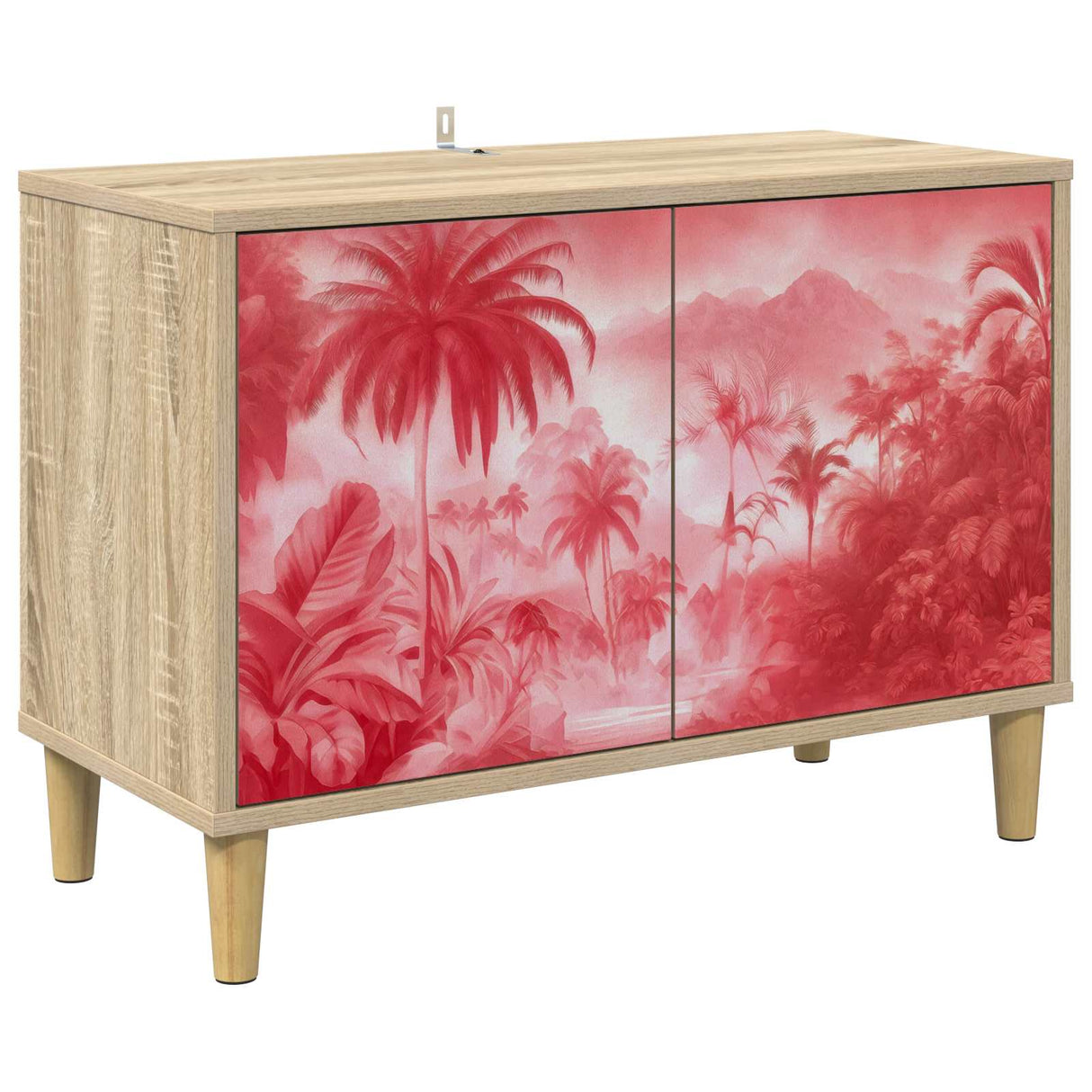 vidaXL Tv-meubel RHENEN 69 x 33 x 50 cm Sonoma Bewerkt hout