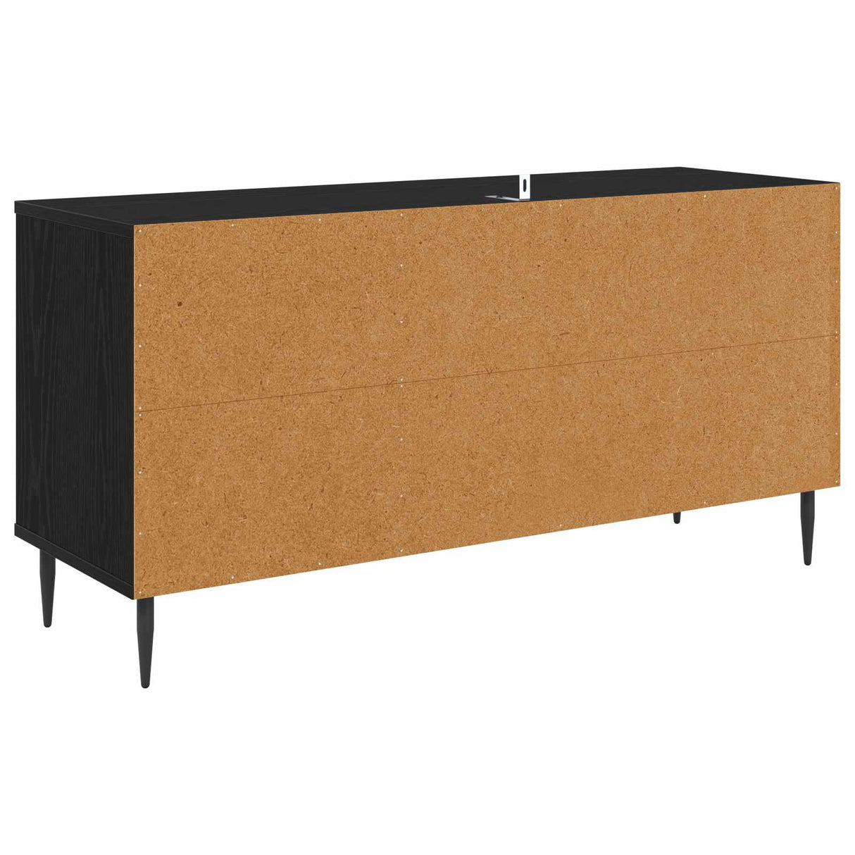 vidaXL Tv-meubel RHENEN 102 x 33 x 51 cm Zwart eiken Bewerkt hout