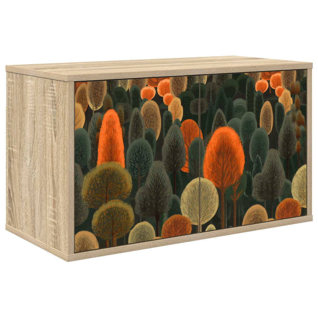 vidaXL Wand gemonteerd TV Kast RHENEN 69 x 33 x 40 cm Sonoma Eiken