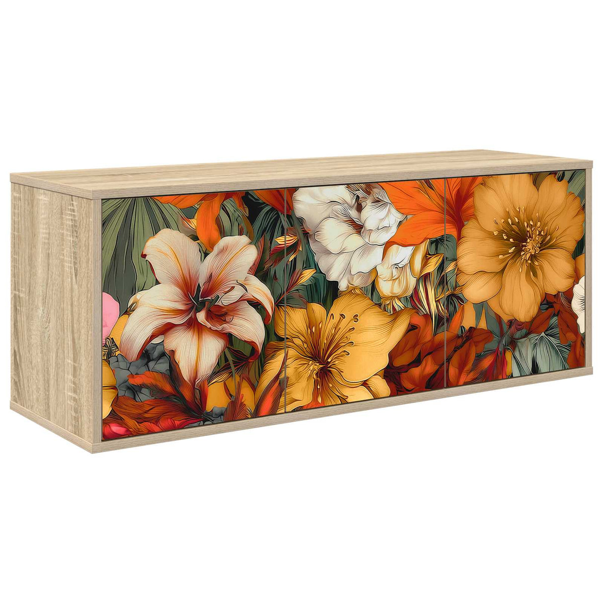 vidaXL Wand gemonteerd TV Kast RHENEN 102 x 33 x 40 cm Sonoma Eiken