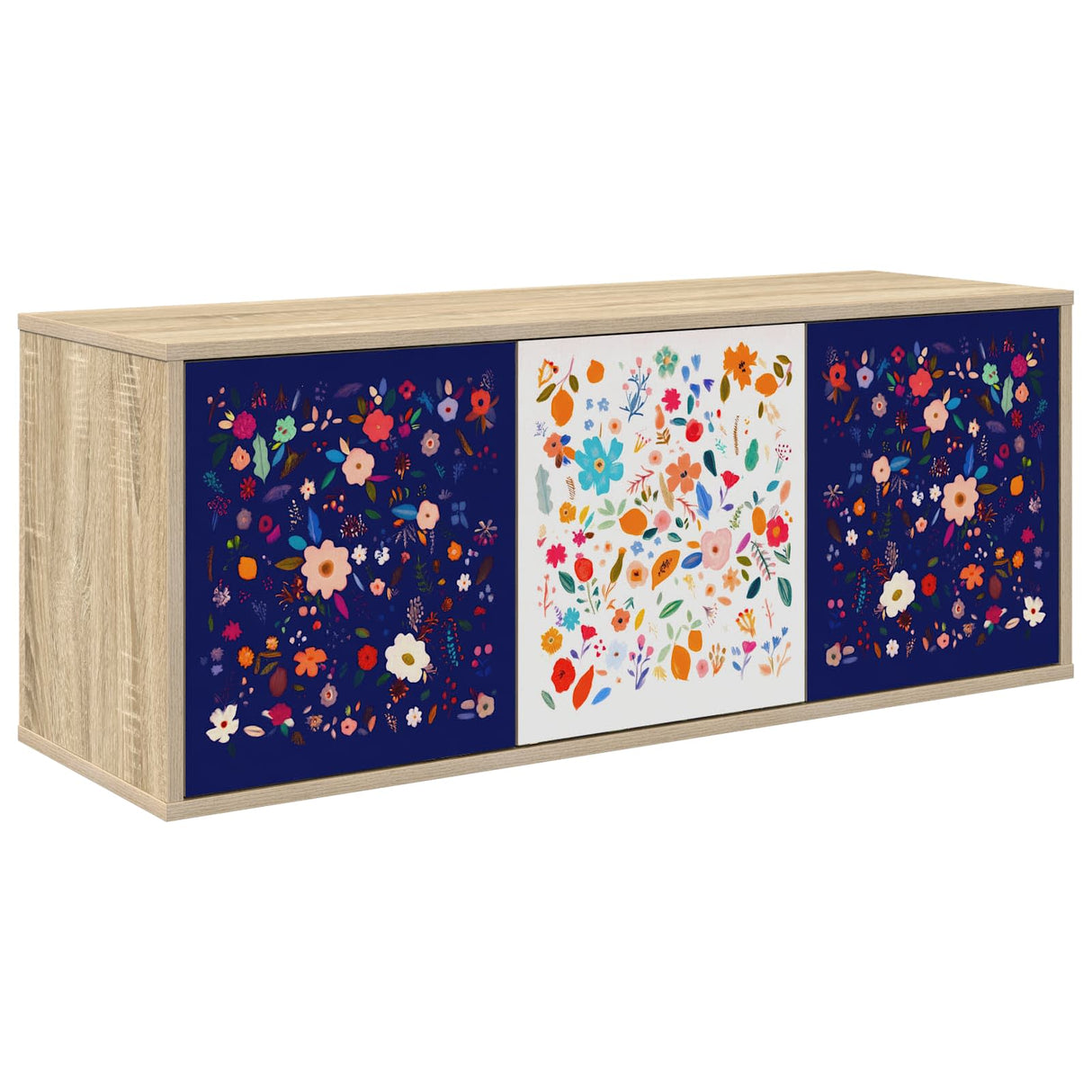 vidaXL Wand gemonteerd TV Kast RHENEN 102 x 33 x 40 cm Sonoma Eiken