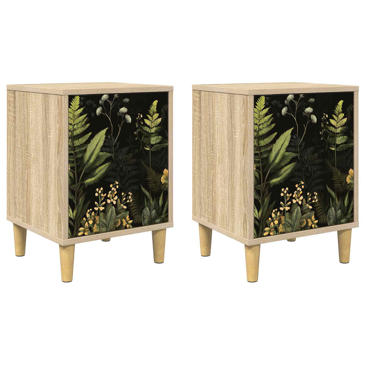 vidaXL Bedside Cabinet RHENEN Sonoma Oak 36 x 33 x 50 cm Engineered Wood
