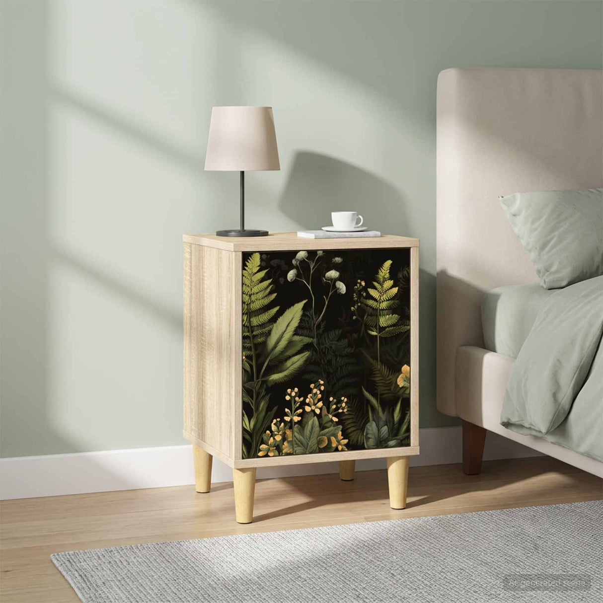 vidaXL Bedside Cabinet RHENEN Sonoma Oak 36 x 33 x 50 cm Engineered Wood