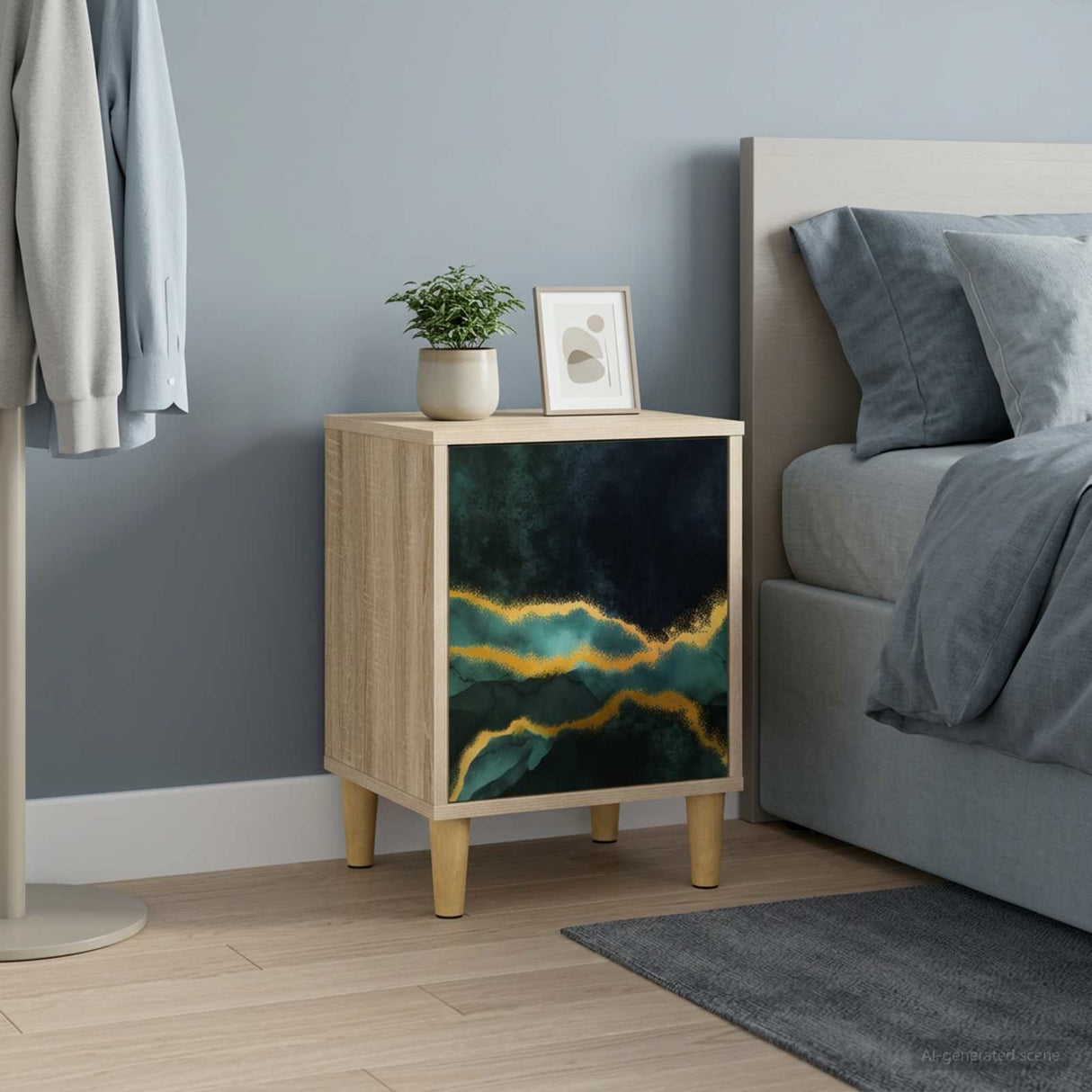 vidaXL Bedside Cabinet RHENEN Sonoma Oak 36 x 33 x 50 cm Engineered Wood