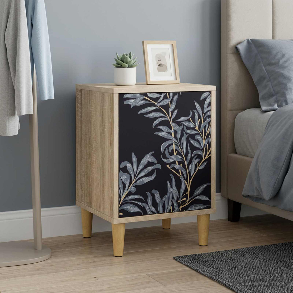 vidaXL Bedside Cabinet RHENEN Sonoma Oak 36 x 33 x 50 cm Engineered Wood