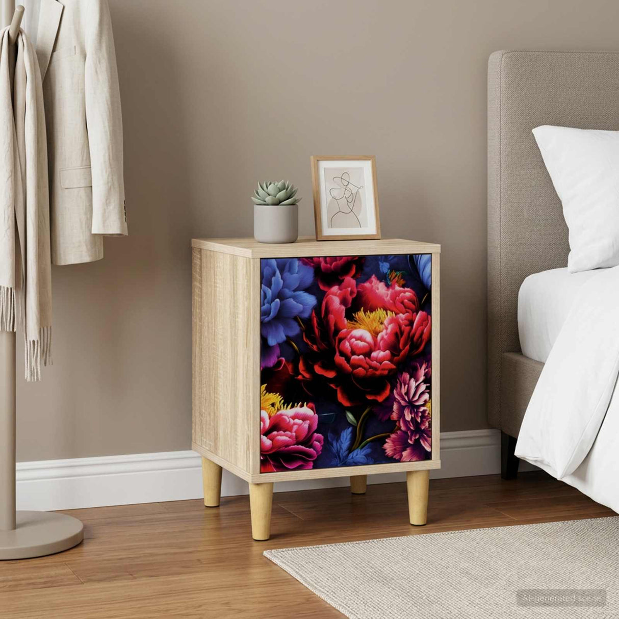 vidaXL Bedside Cabinet RHENEN Sonoma Oak 36 x 33 x 50 cm Engineered Wood