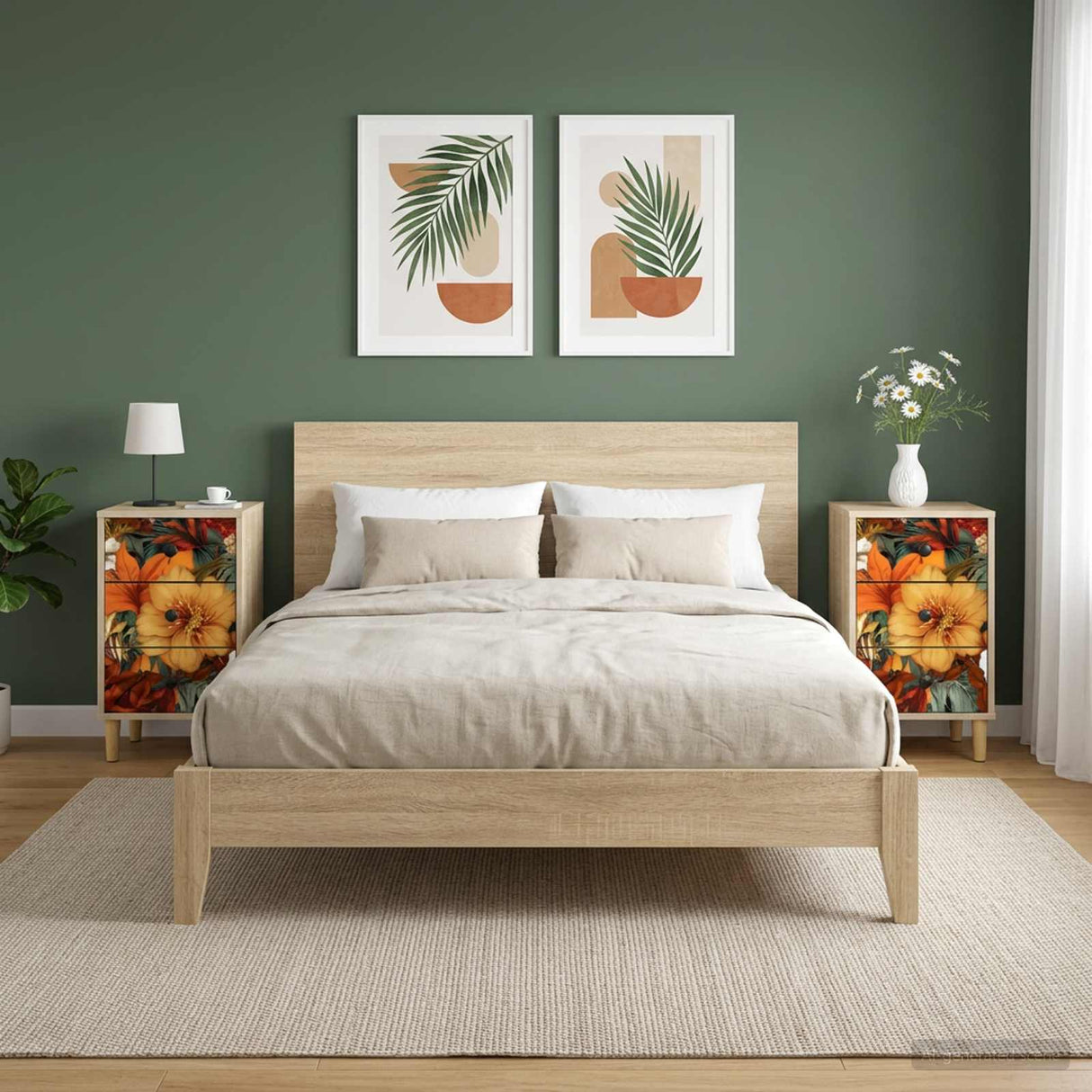 vidaXL Nachtkastje RHENEN Sonoma Eiken 36 x 33 x 60 cm Bewerkt hout