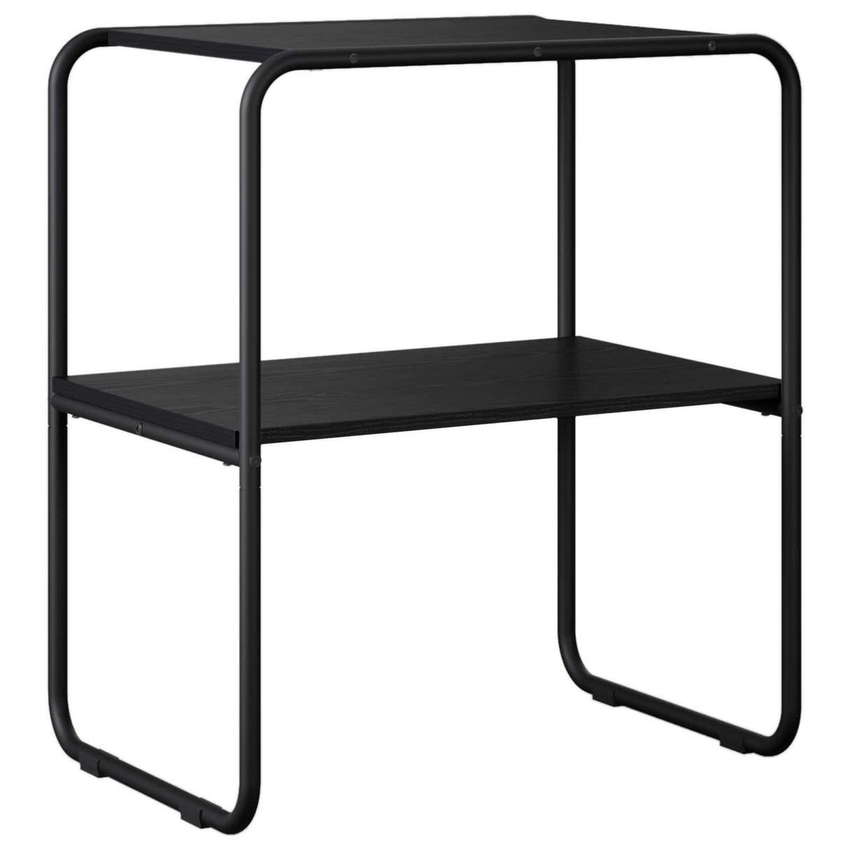vidaXL Wall-Mounted Table Black Oak 60x42.5x70 cm Engineered Wood