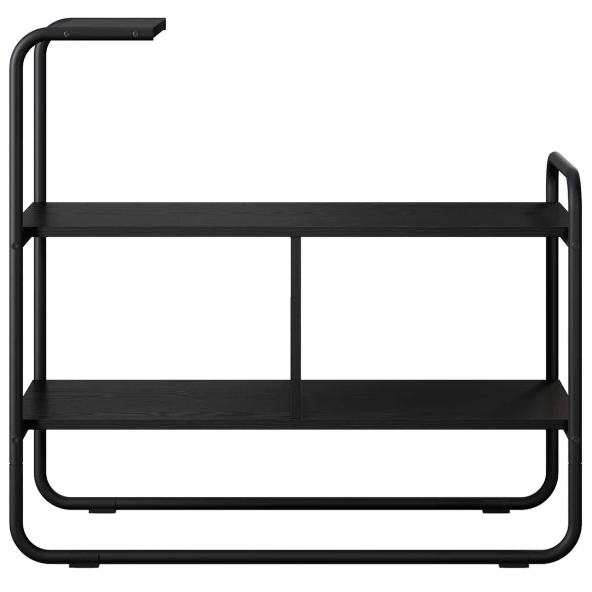 vidaXL Consoletafel Zwart eiken 80 x 35 x 75 cm Bewerkt hout