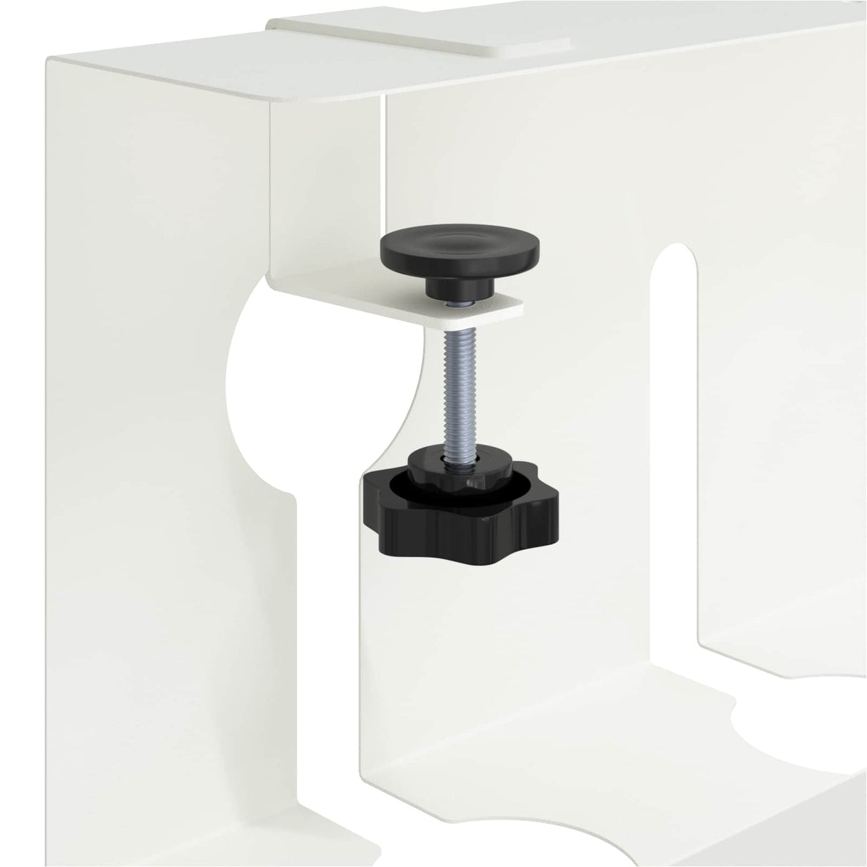 vidaXL Onder bureaustandaard voor kabelbeheer 2 st Wit 43 x 10 x 15 cm