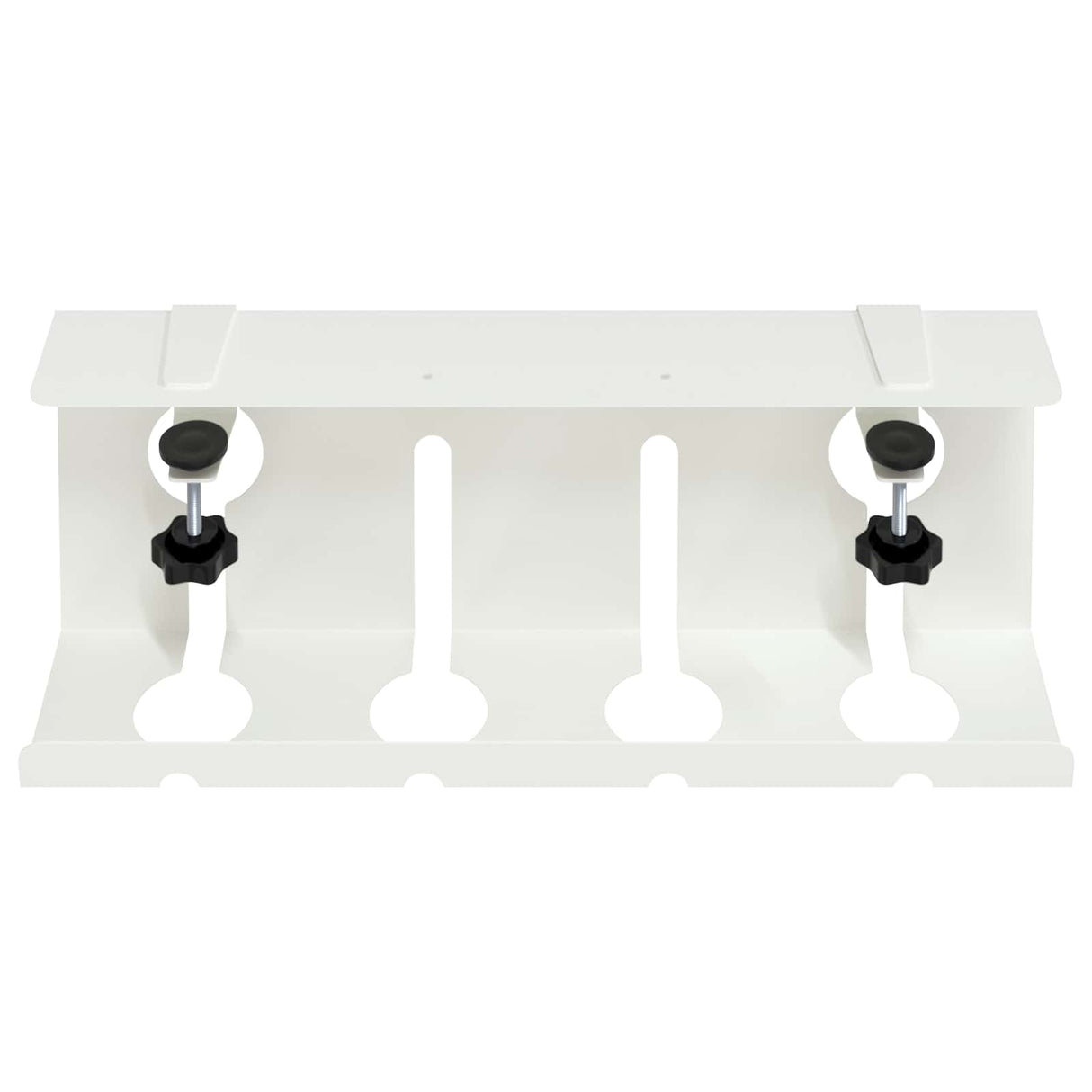 vidaXL Onder bureaustandaard voor kabelbeheer 2 st Wit 43 x 10 x 15 cm