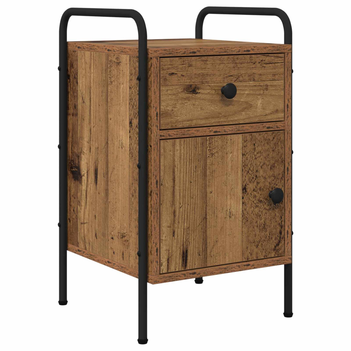 vidaXL Nightstand Smoked Oak 35x36.5x61 cm Engineered Wood