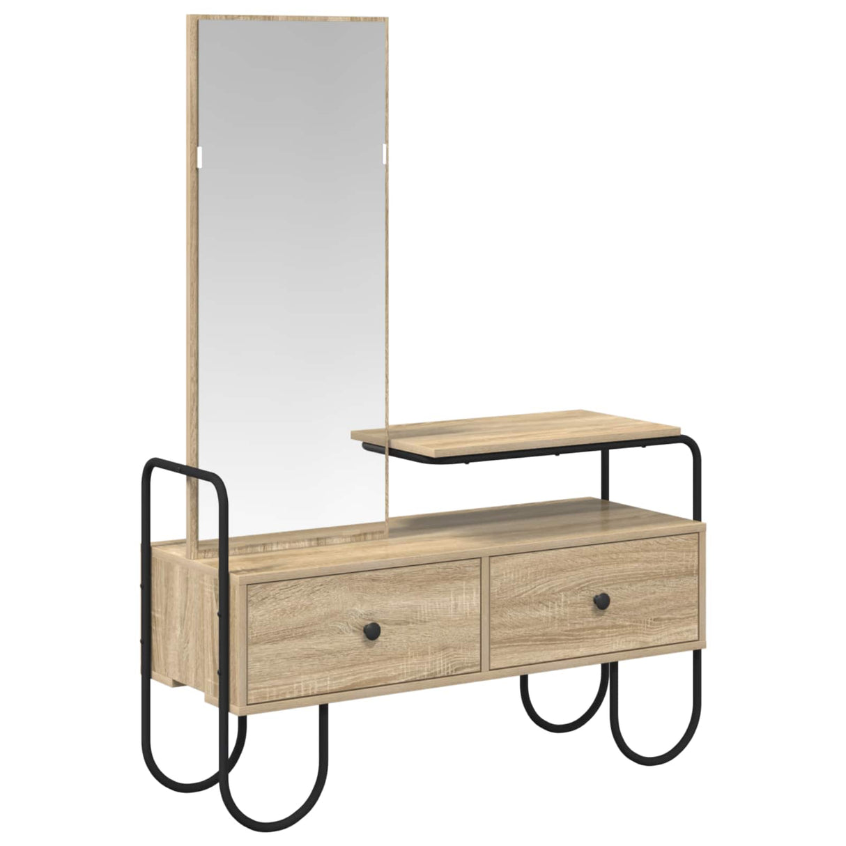 vidaXL Kaptafel met lade met plank Sonoma Eiken Bewerkt hout