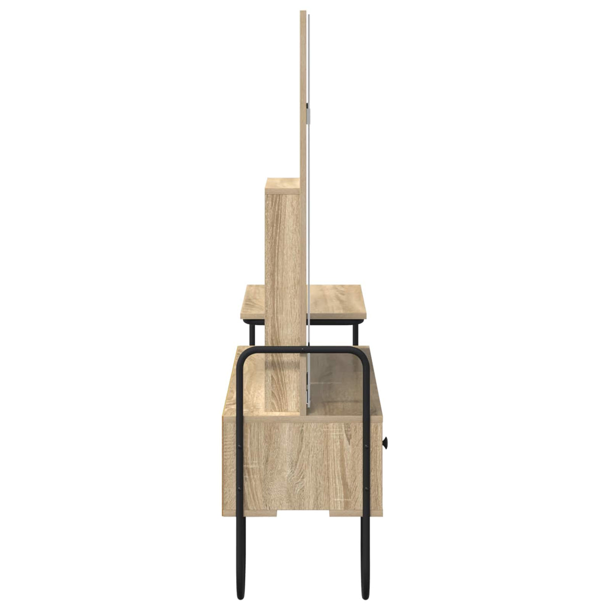 vidaXL Kaptafel met lade met plank Sonoma Eiken Bewerkt hout