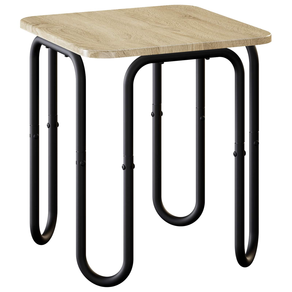 vidaXL Salontafel Zwart 40 x 40 x 45 cm Bewerkt hout