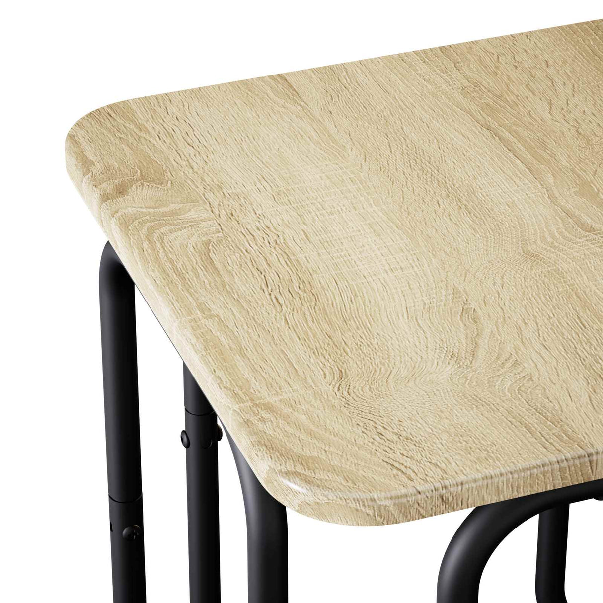 vidaXL Salontafel Zwart 40 x 40 x 45 cm Bewerkt hout