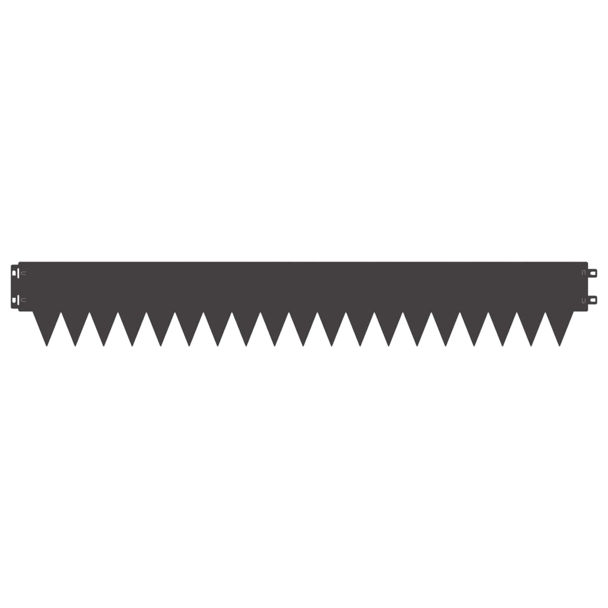 vidaXL Grasafscherming 10 pcs Lengte Hoogte 103 x 15 cm Staal Zwart