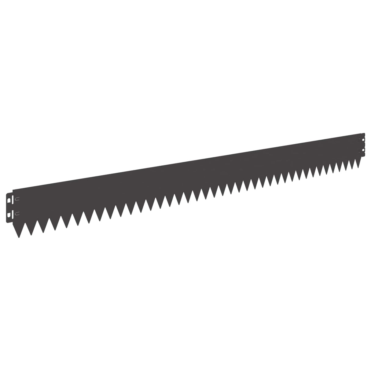 vidaXL Gazonrand 10 pcs 103 x 10 cm Staal Zwart