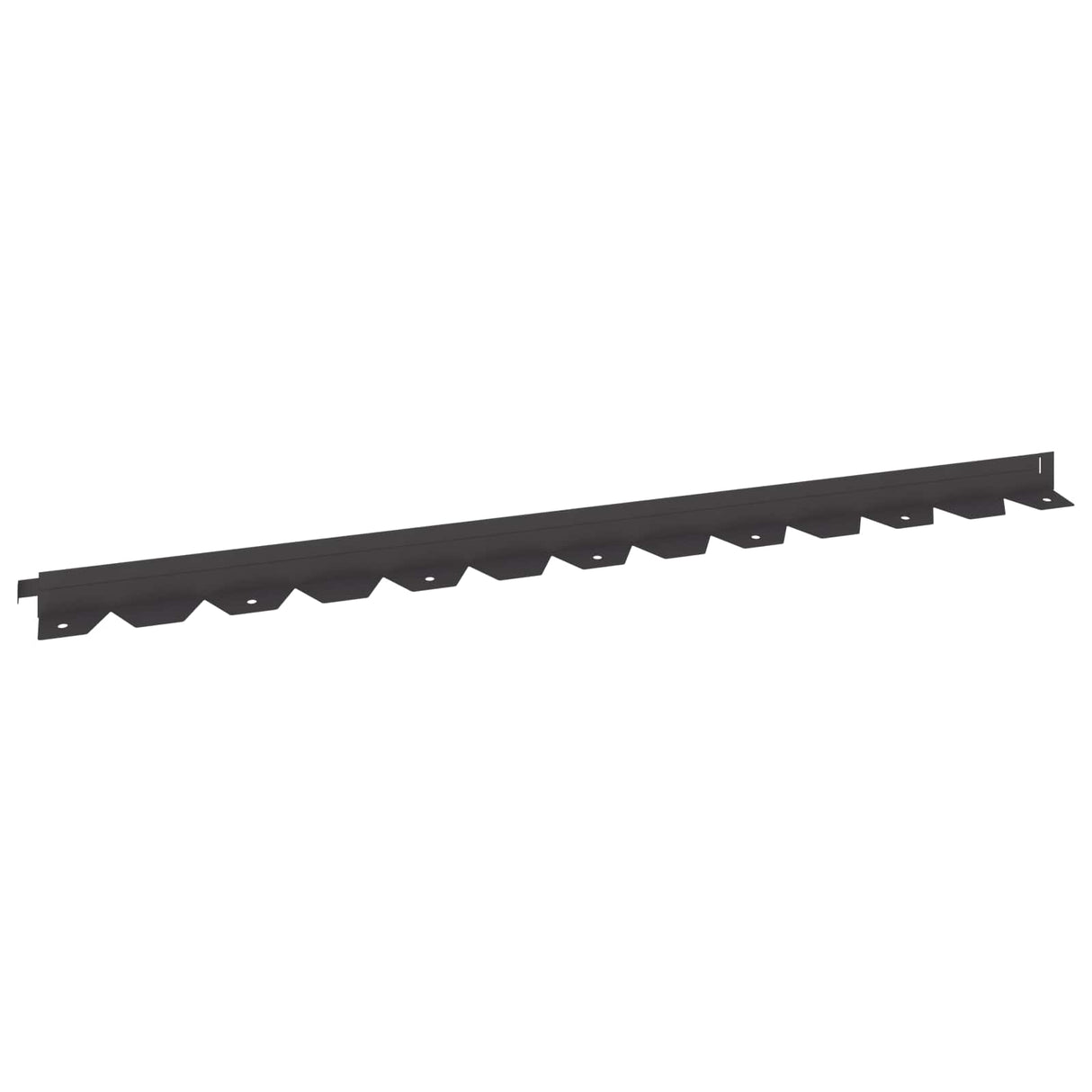 vidaXL Gazonrand 10 pcs 102 x 4 x 4 cm Staal Wit