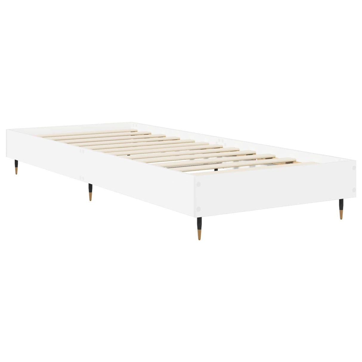 vidaXL Bedframe Wit 80 x 200 cm Bewerkt hout