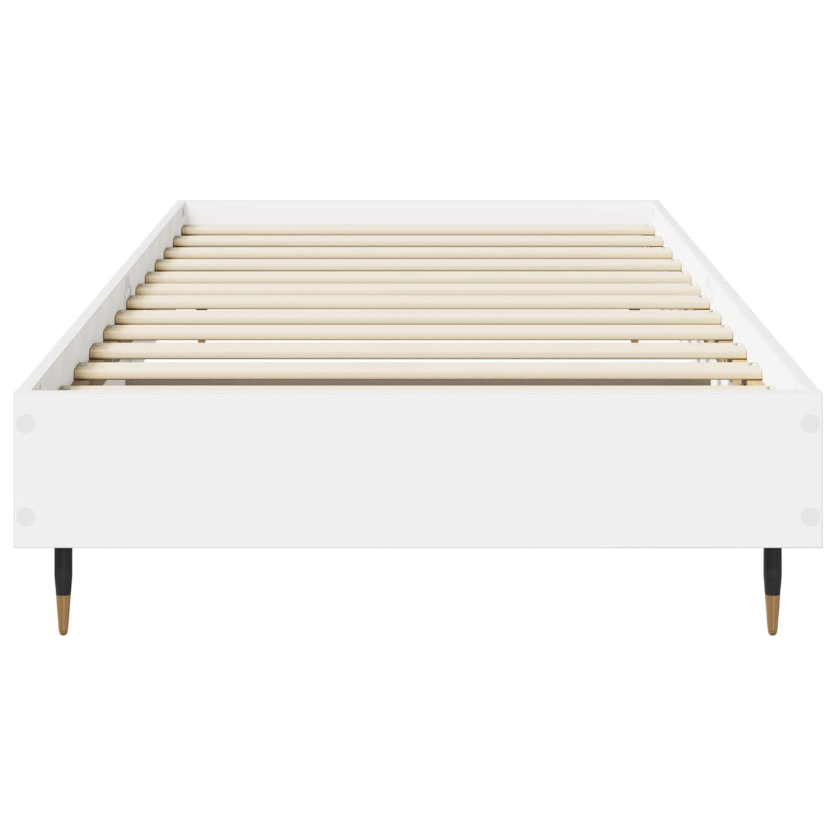 vidaXL Bedframe Wit 80 x 200 cm Bewerkt hout