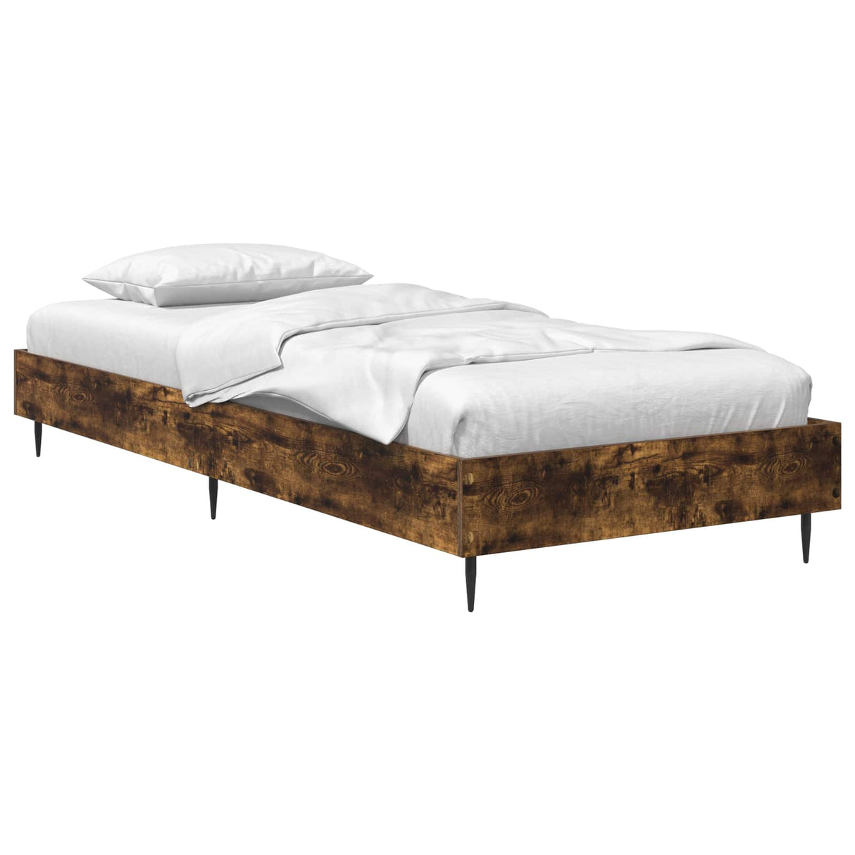 vidaXL Bedframe Wit 80 x 200 cm Bewerkt hout