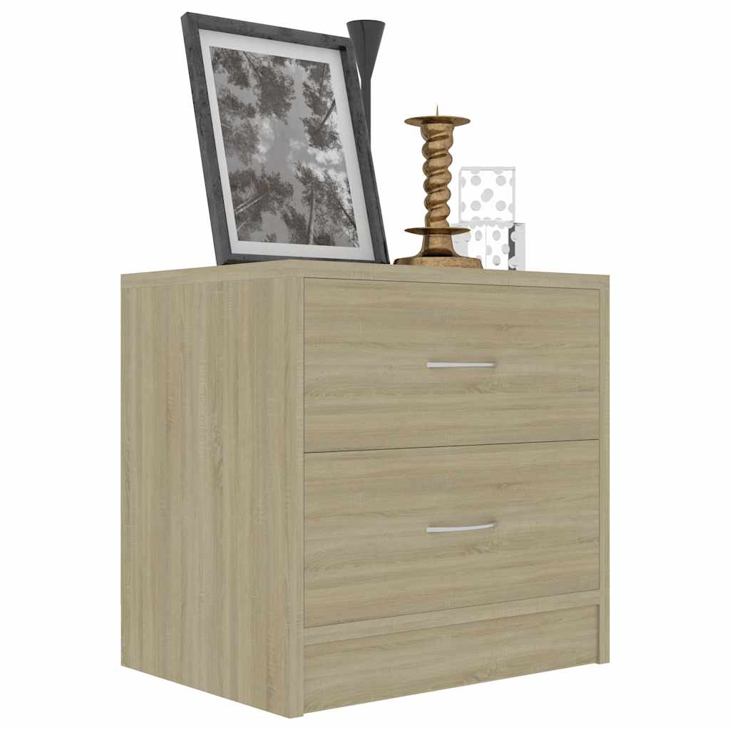 vidaXL Nachtkastje 40x30x40 cm bewerkt hout wit