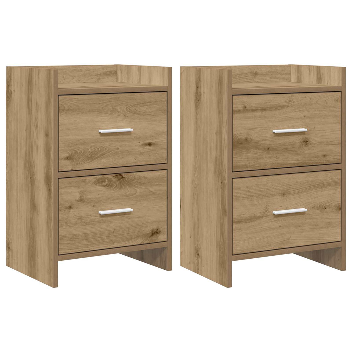 vidaXL Nachttafels Wit 40 x 30 x 60 cm Bewerkt hout
