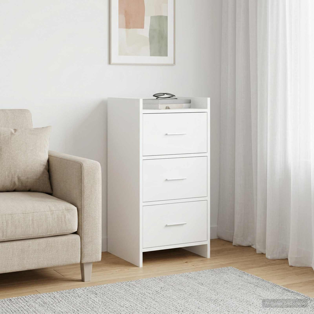 vidaXL Dressoir Wit 40 x 36 x 80 cm Bewerkt hout