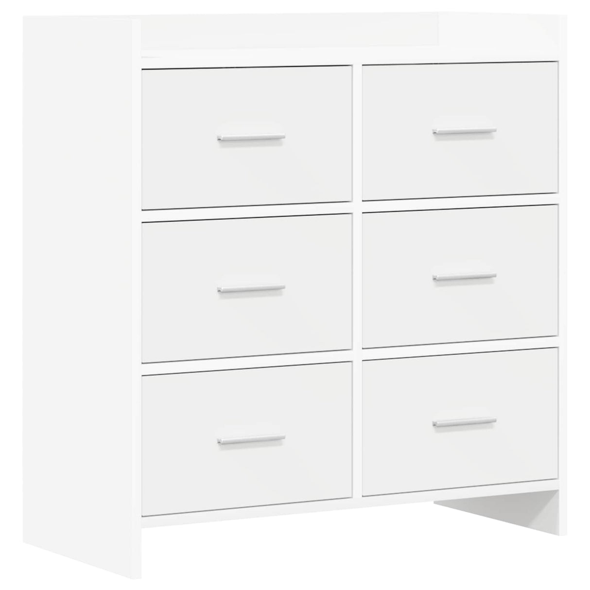 vidaXL Dressoir Wit 75 x 33 x 80 cm Bewerkt hout