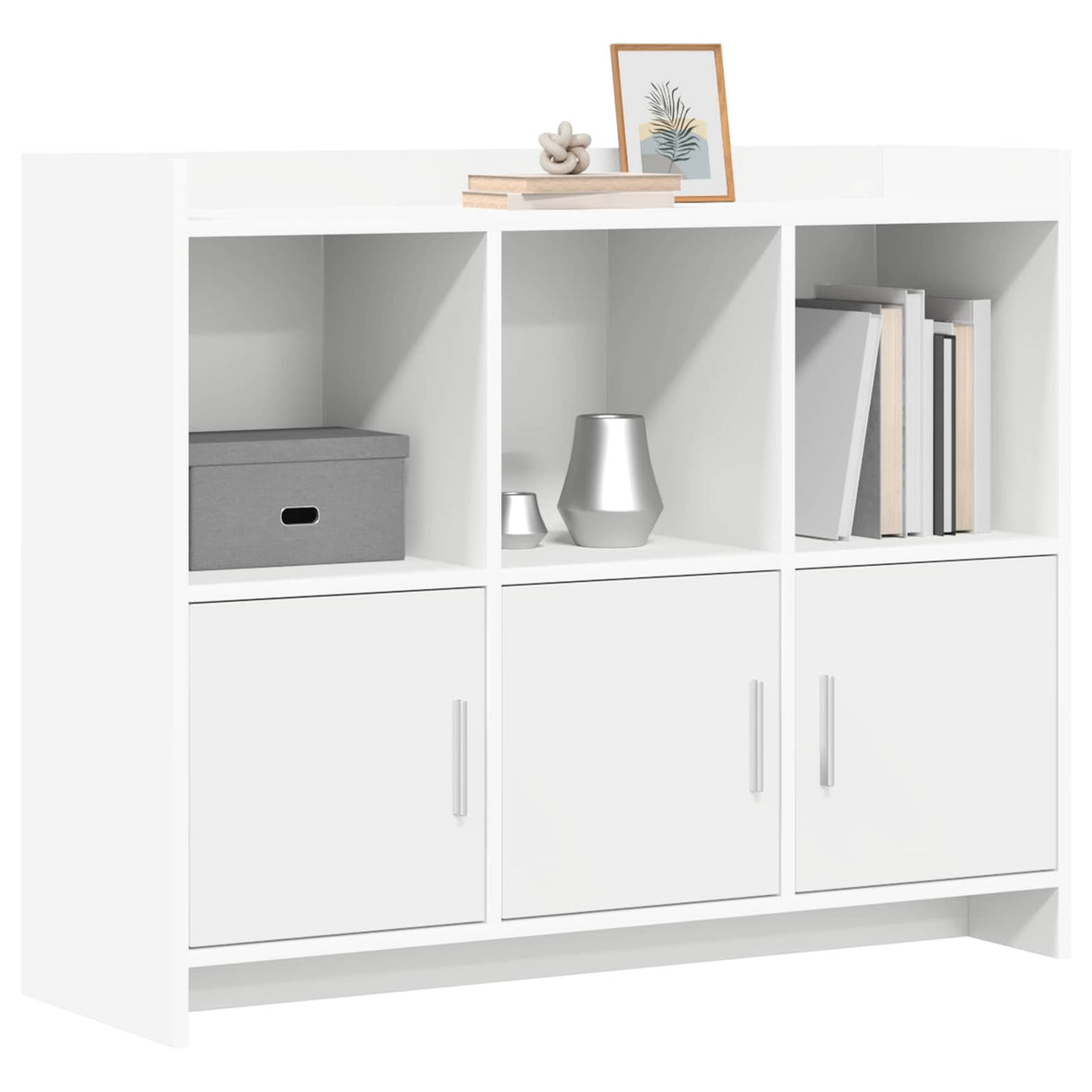 vidaXL Sideboard White 98.5x33x80 cm Engineered Wood