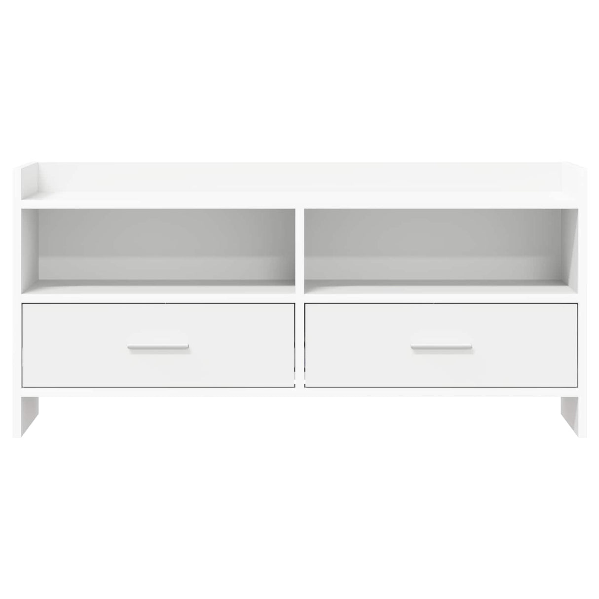 vidaXL TV Kast 100 x 33 x 47 cm Wit Bewerkt hout