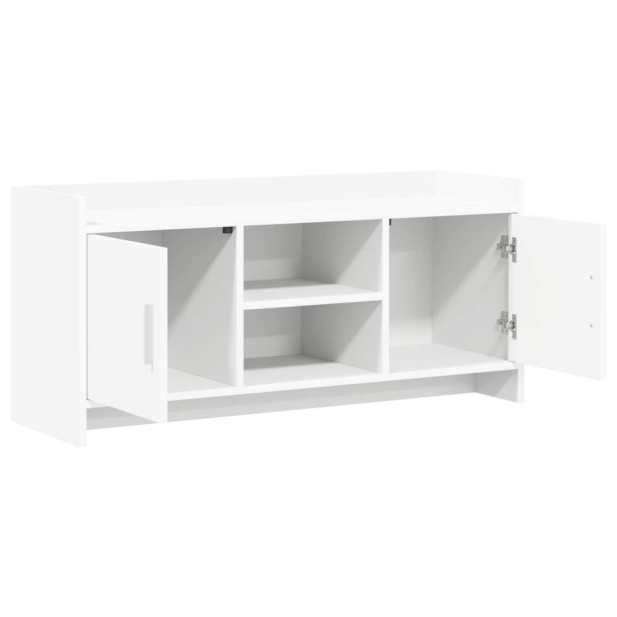 vidaXL TV Kast 102 x 33 x 47 cm Wit Bewerkt hout