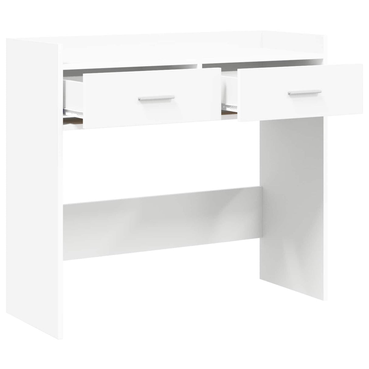 vidaXL Wandtafel Wit 90 x 35 x 80 cm Bewerkt hout