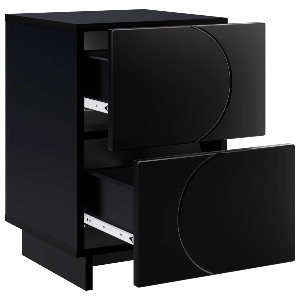 vidaXL Nightstand 2 pcs White 33.5 x 34.5 x 50 cm Engineered Wood