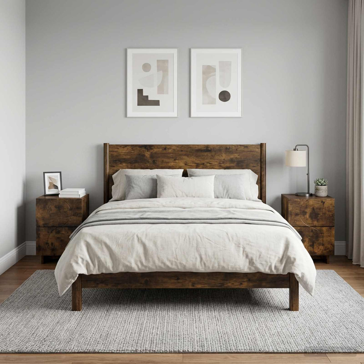 vidaXL Nightstand 2 pcs White 33.5 x 34.5 x 50 cm Engineered Wood
