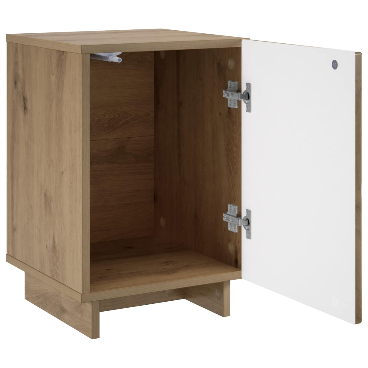 vidaXL Nachtkastje 2 pcs Gerookt eiken 33,5 x 34,5 x 50 cm