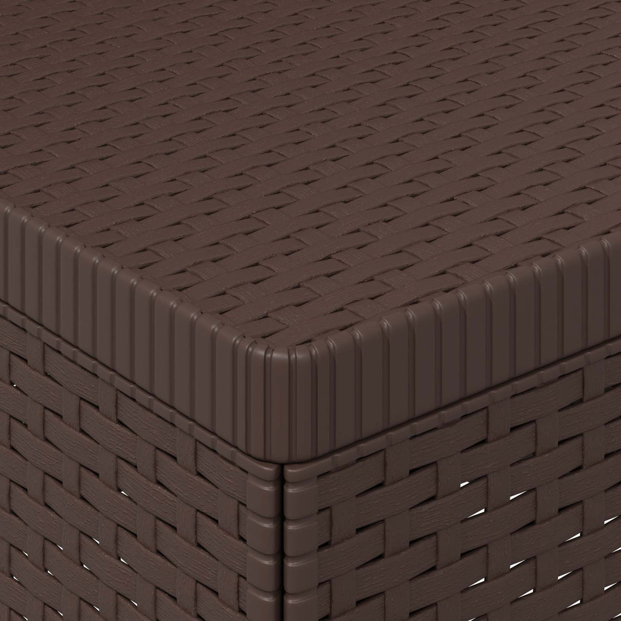 vidaXL Eén-zits Tuin Sofa Rieten Look PP Antraciet