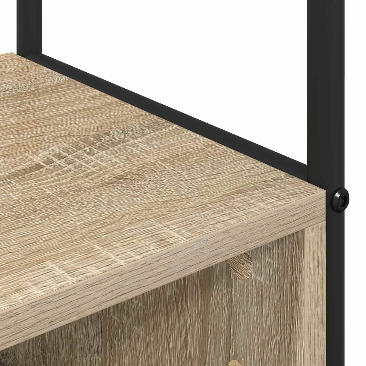 vidaXL Hall Tree with Shoe Bench Black Oak 100 x 32 x 180.5 cm