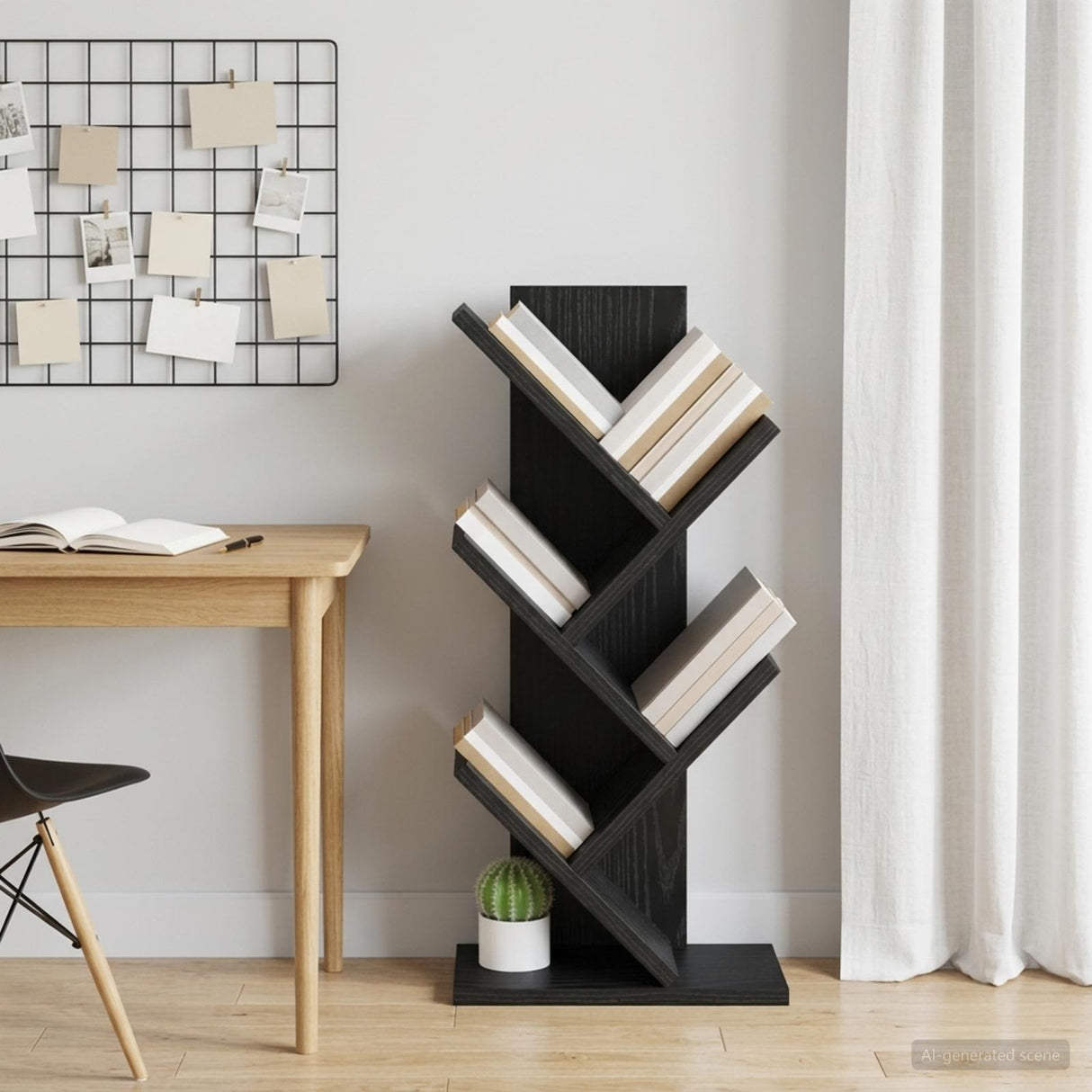 vidaXL Boomboekenplank 3-laags 30 x 18 x 40 cm Bewerkt hout Wit
