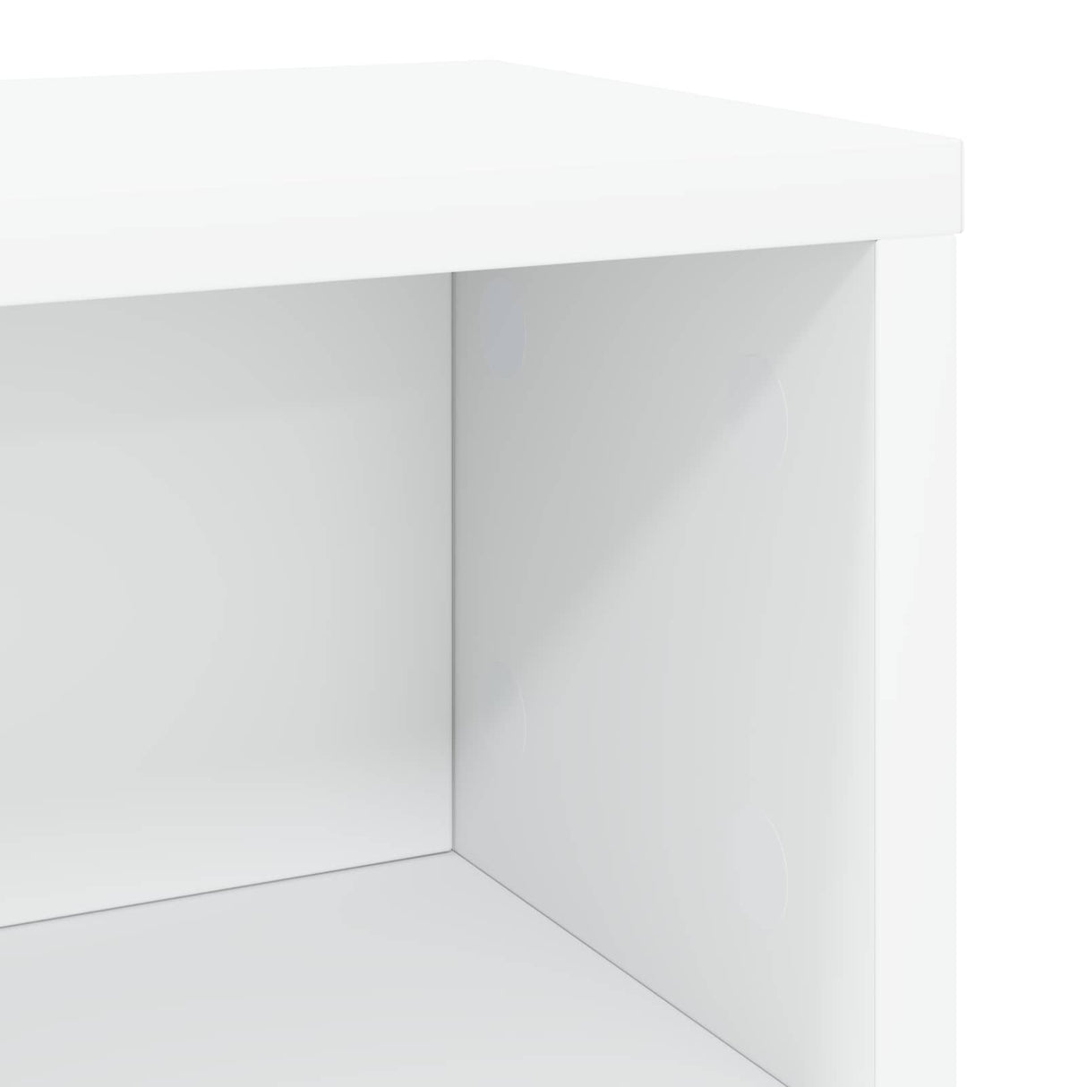 vidaXL CD Opslagrek 2 st Wit 40 x 17 x 17 cm Bewerkt hout